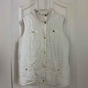 Style & Co. Sport White Quilted Women's Vest